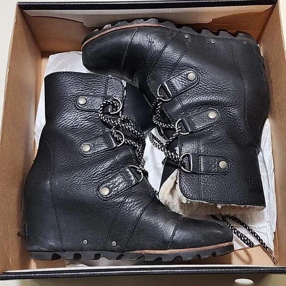 Sorel Joan of Arctic Wedge Mid Shearling Women's Size 8.5 - Picture 7 of 9